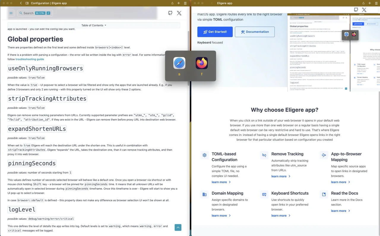 Eligere app Screenshot